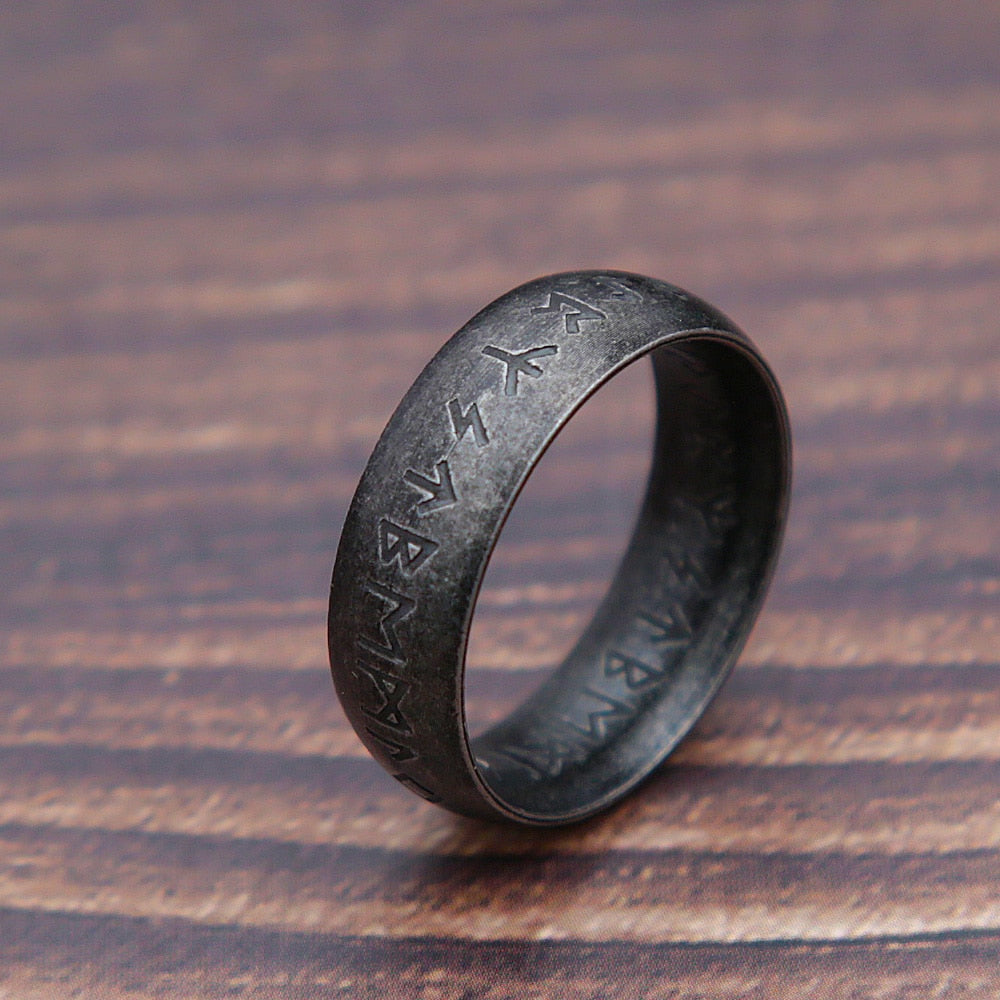 Nordic Viking Runes Ring