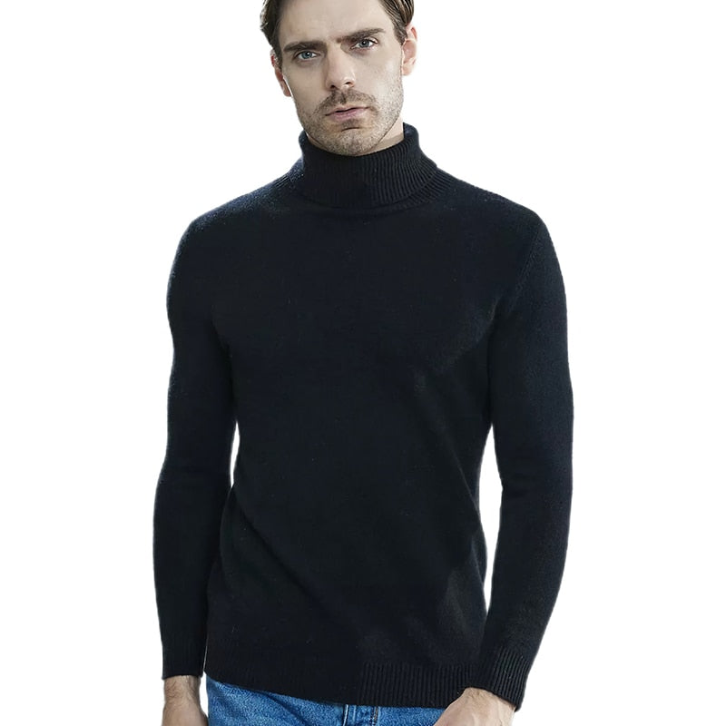 100% Merino Turtleneck Jumpers - 10 COLOURS
