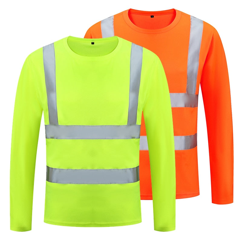 XS-6XL Long Sleeve Fluorescent Shirts - 2 colours