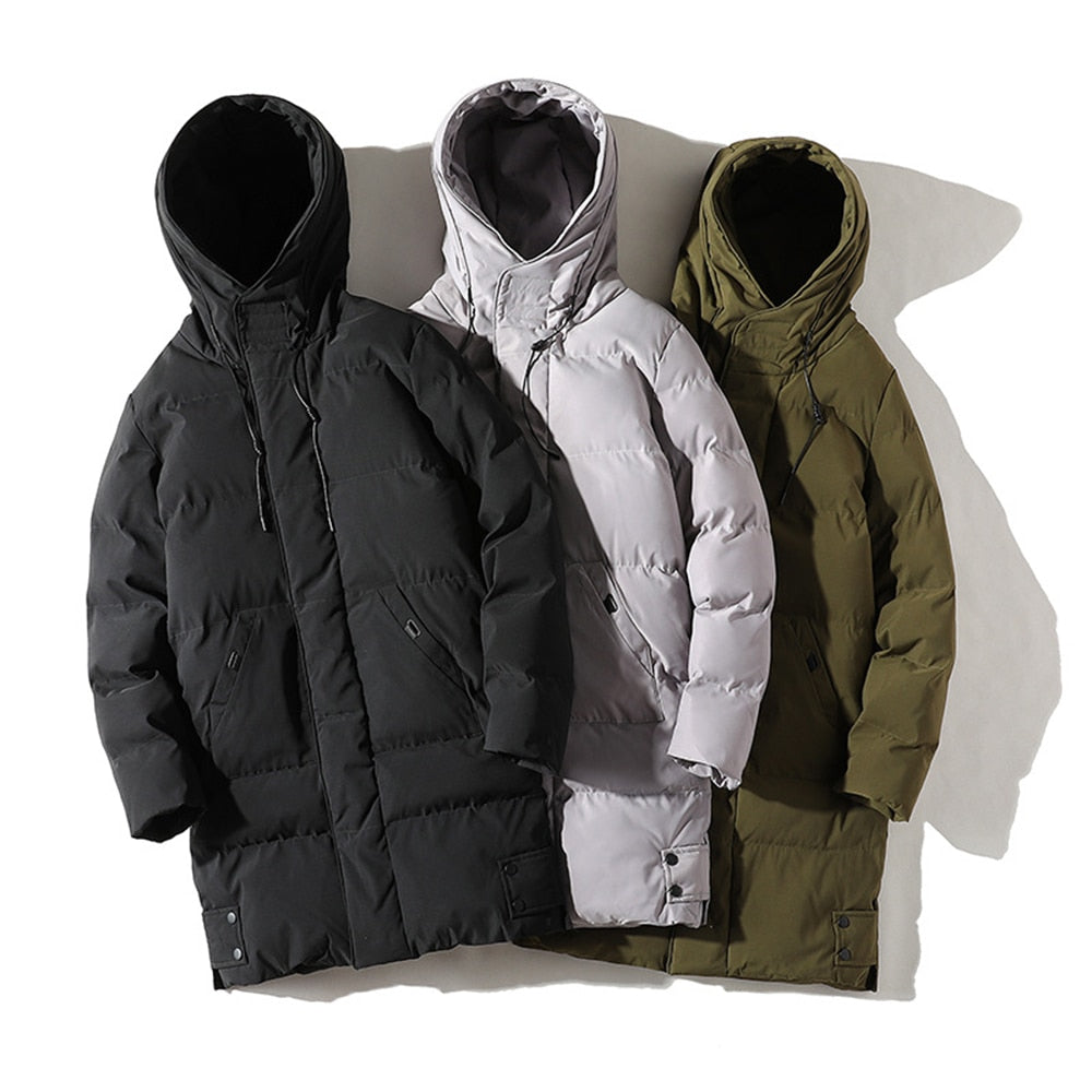 XS-7XL Long Winter Jacket - 3 COLOURS