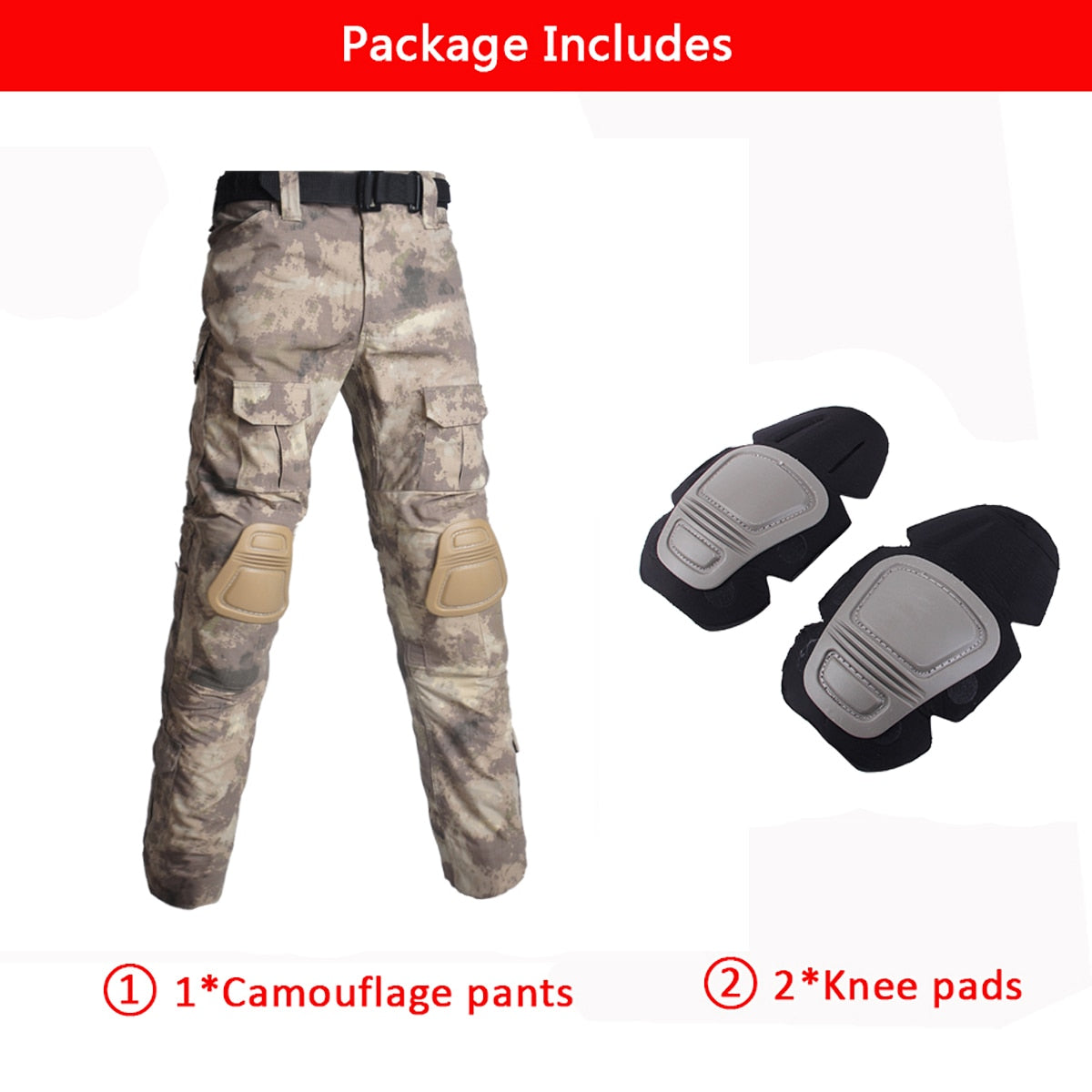 S-7XL Tactical/Military/Paintball Camo Suits + Pads