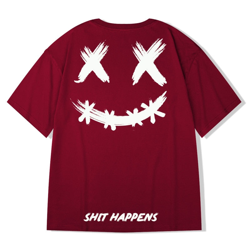 S-3XL Shit Happens Tee - 3 COLOURS