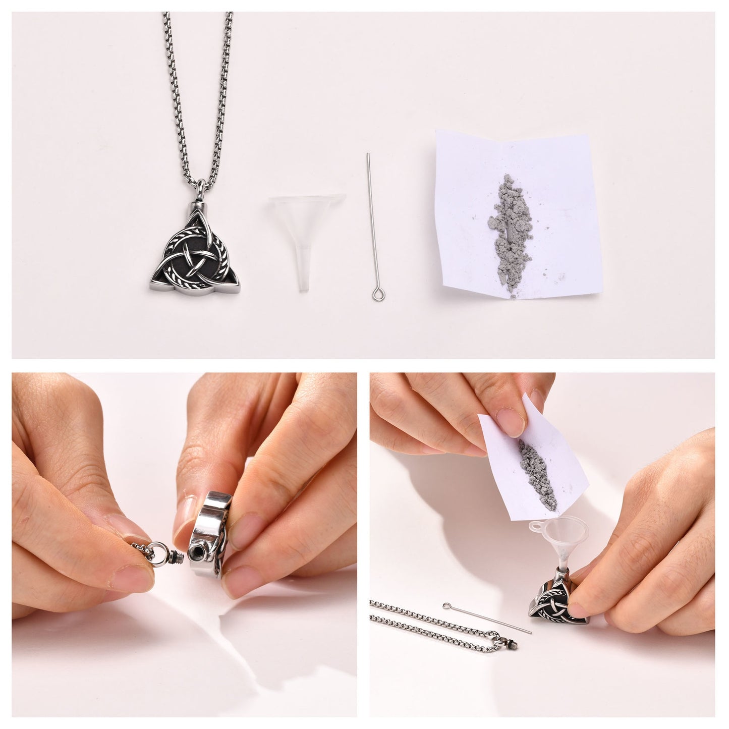 Tribal Celtic Knot Urn Necklace