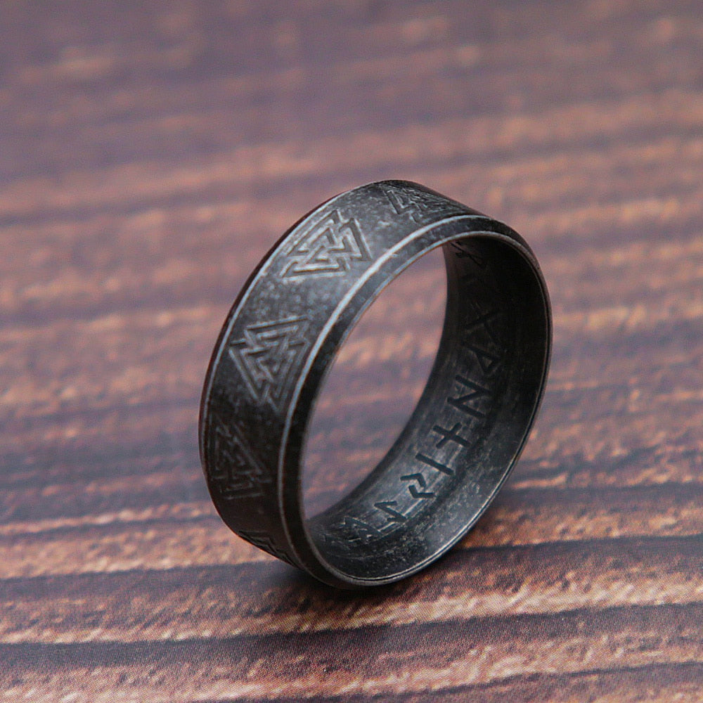 Nordic Viking Runes Ring