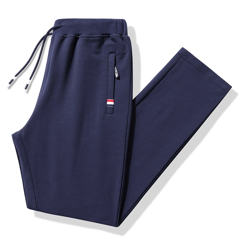 S-7XL Elastic Waist Cotton Track Pants