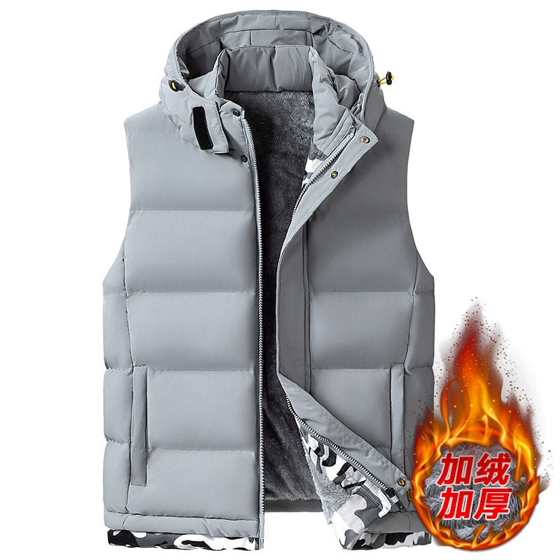 S-8XL Fleece Sleeveless Jacket - 4 colours