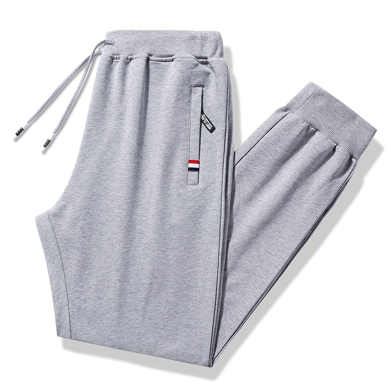 S-7XL Elastic Waist Cotton Track Pants
