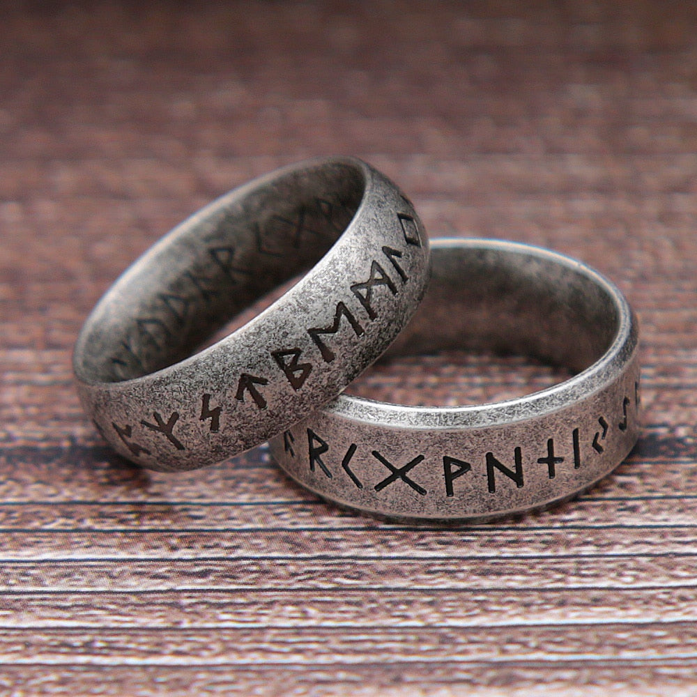 Nordic Viking Runes Ring