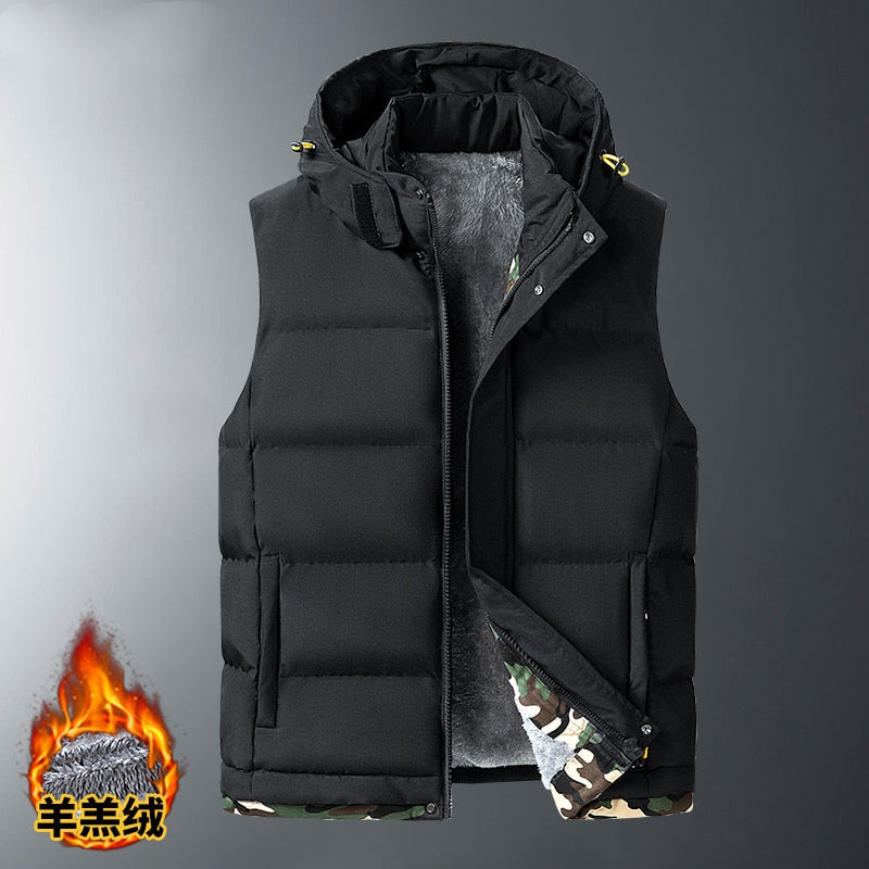 S-8XL Fleece Sleeveless Jacket - 4 colours