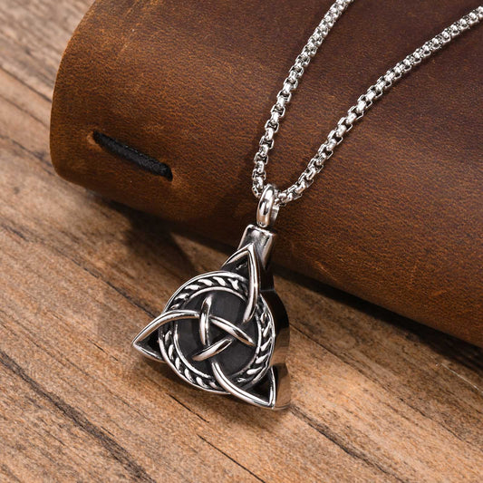 Tribal Celtic Knot Urn Necklace