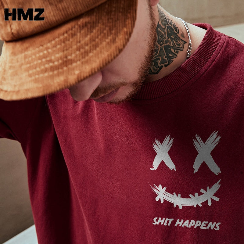 S-3XL Shit Happens Tee - 3 COLOURS